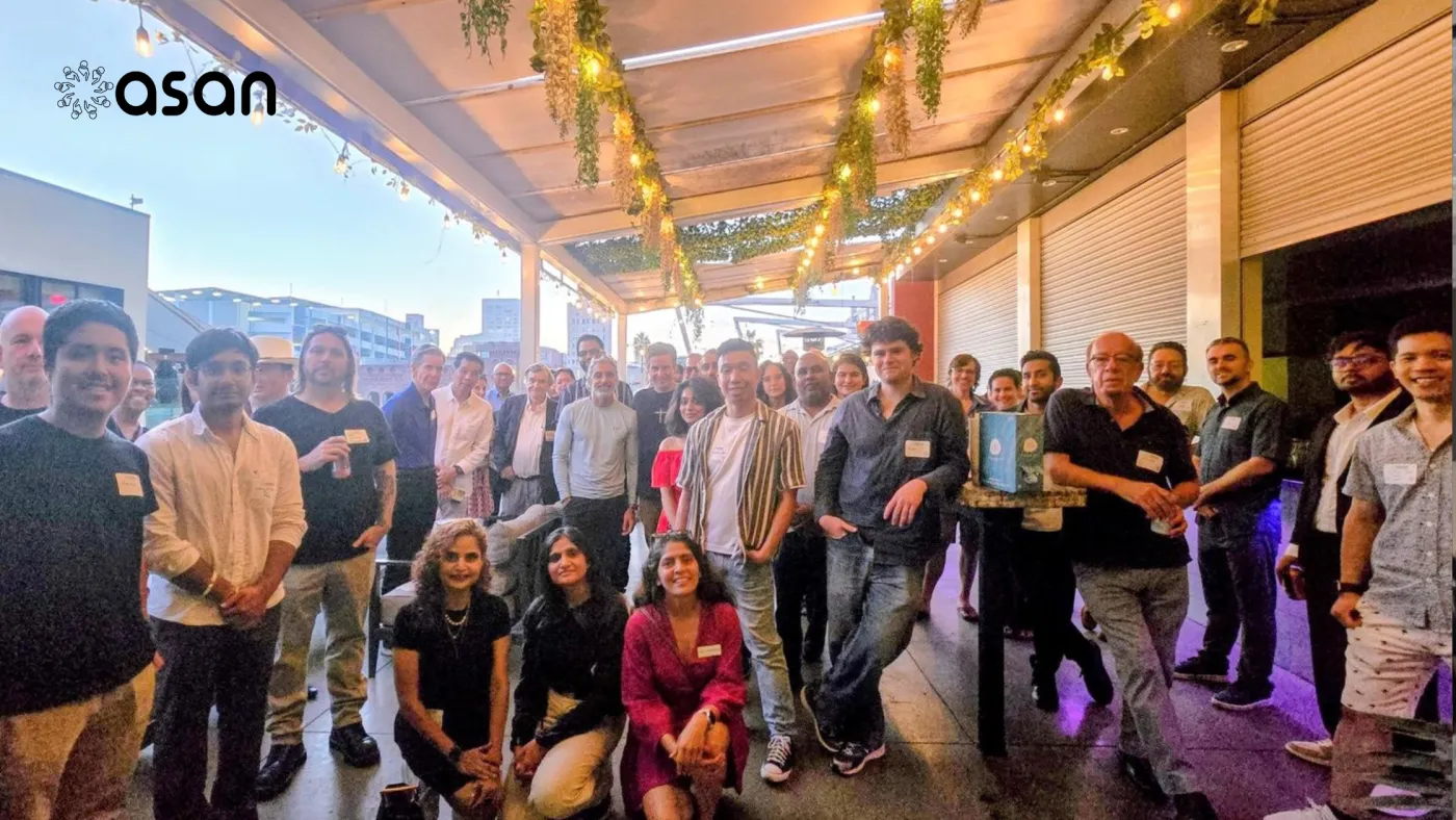 Founders and investors at an ASAN event