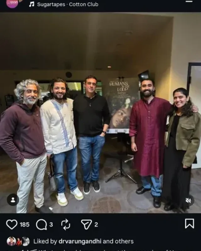 Instagram post from the Humans in the Loop screening