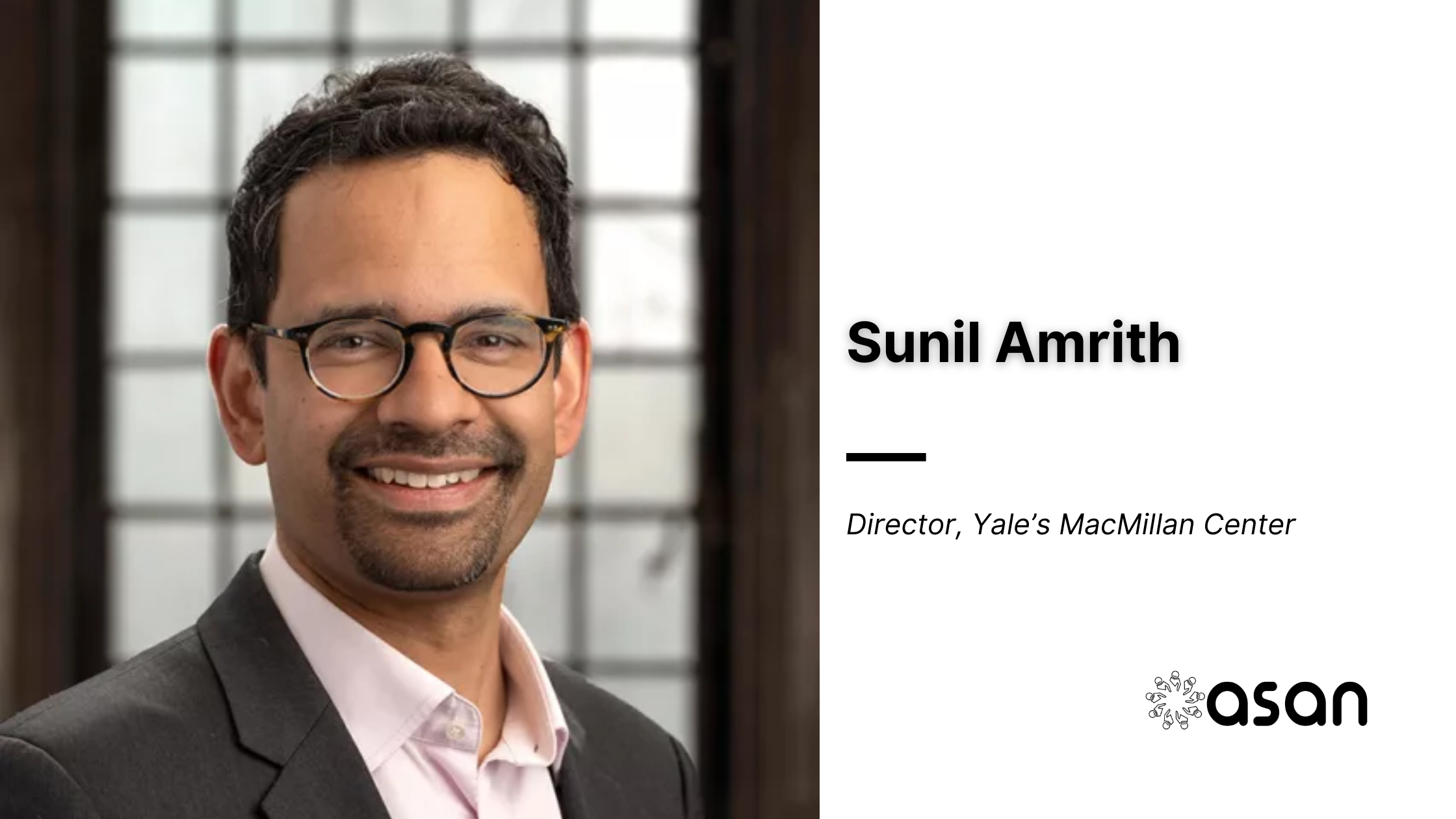 Sunil Amrith Appointed as Director of Yale’s MacMillan Center
