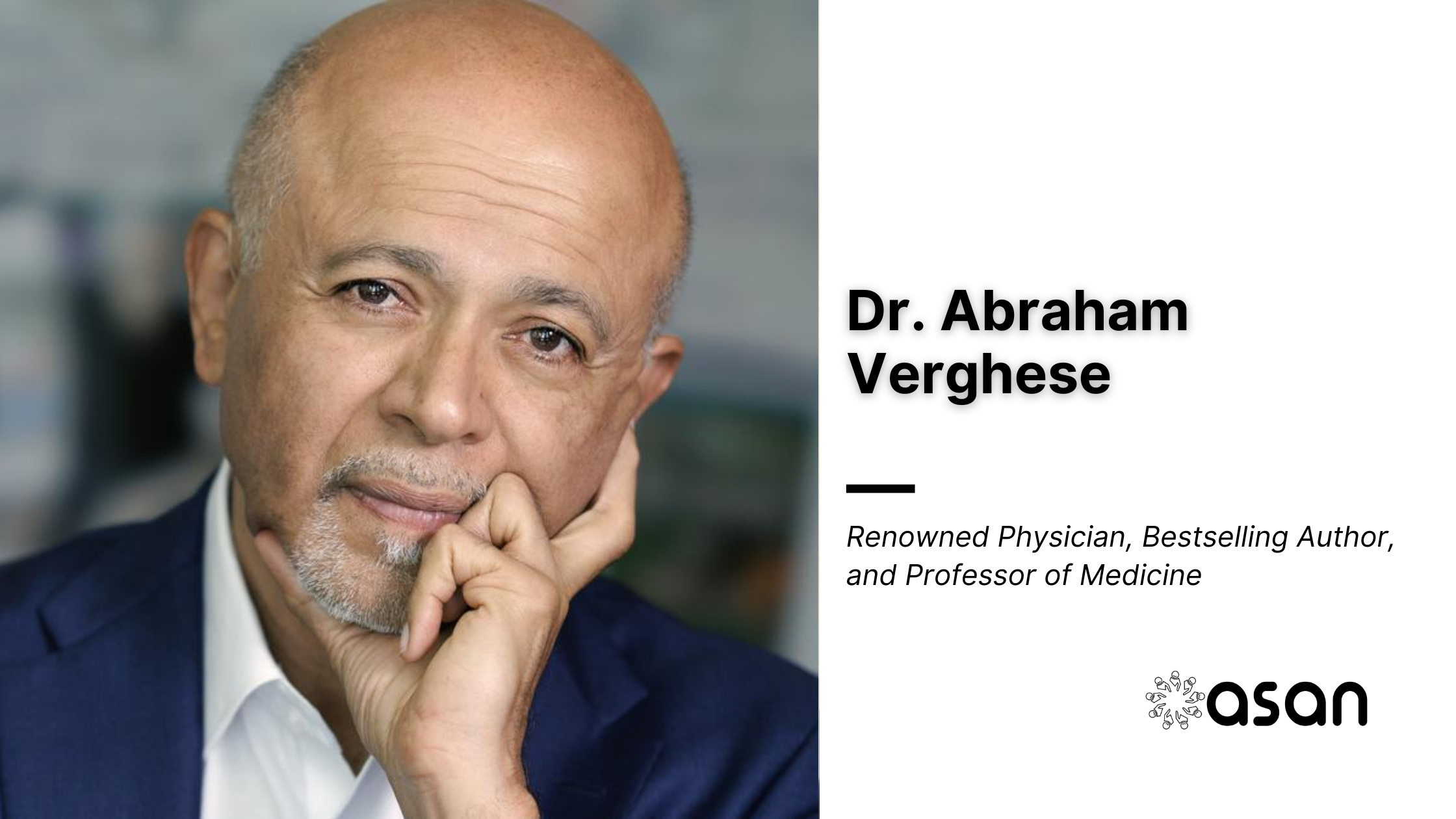 Dr. Abraham Verghese to Deliver Principal Address at Harvard’s 374th Commencement