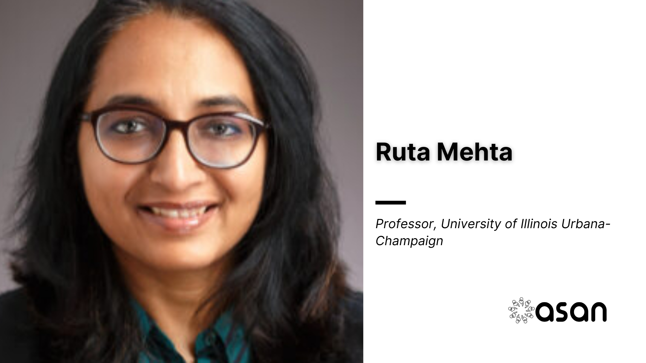 UIUC Honors Ruta Mehta for Undergraduate Research Mentorship