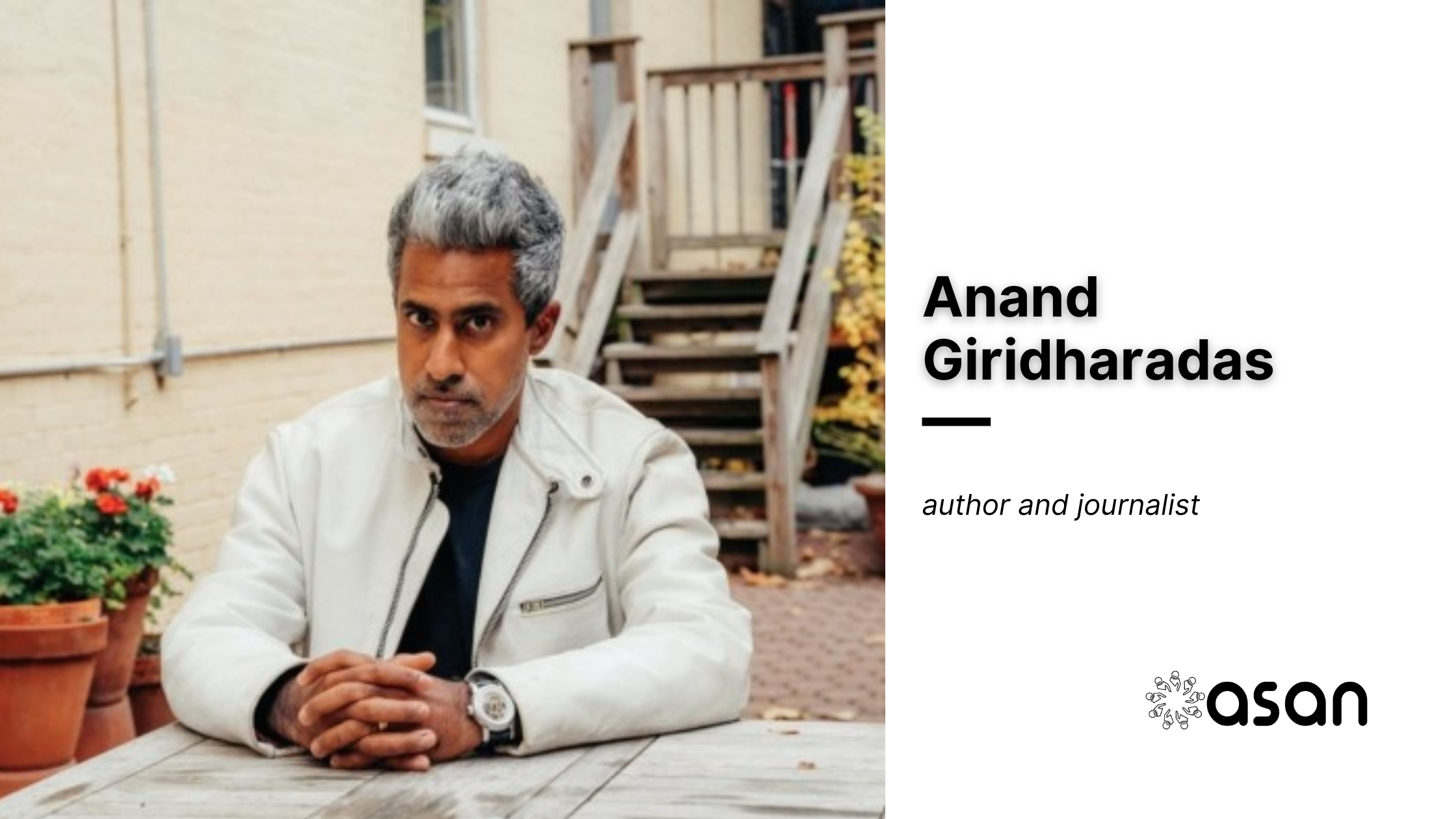 Anand Giridharadas Named to TIME100 Philanthropy List 2025
