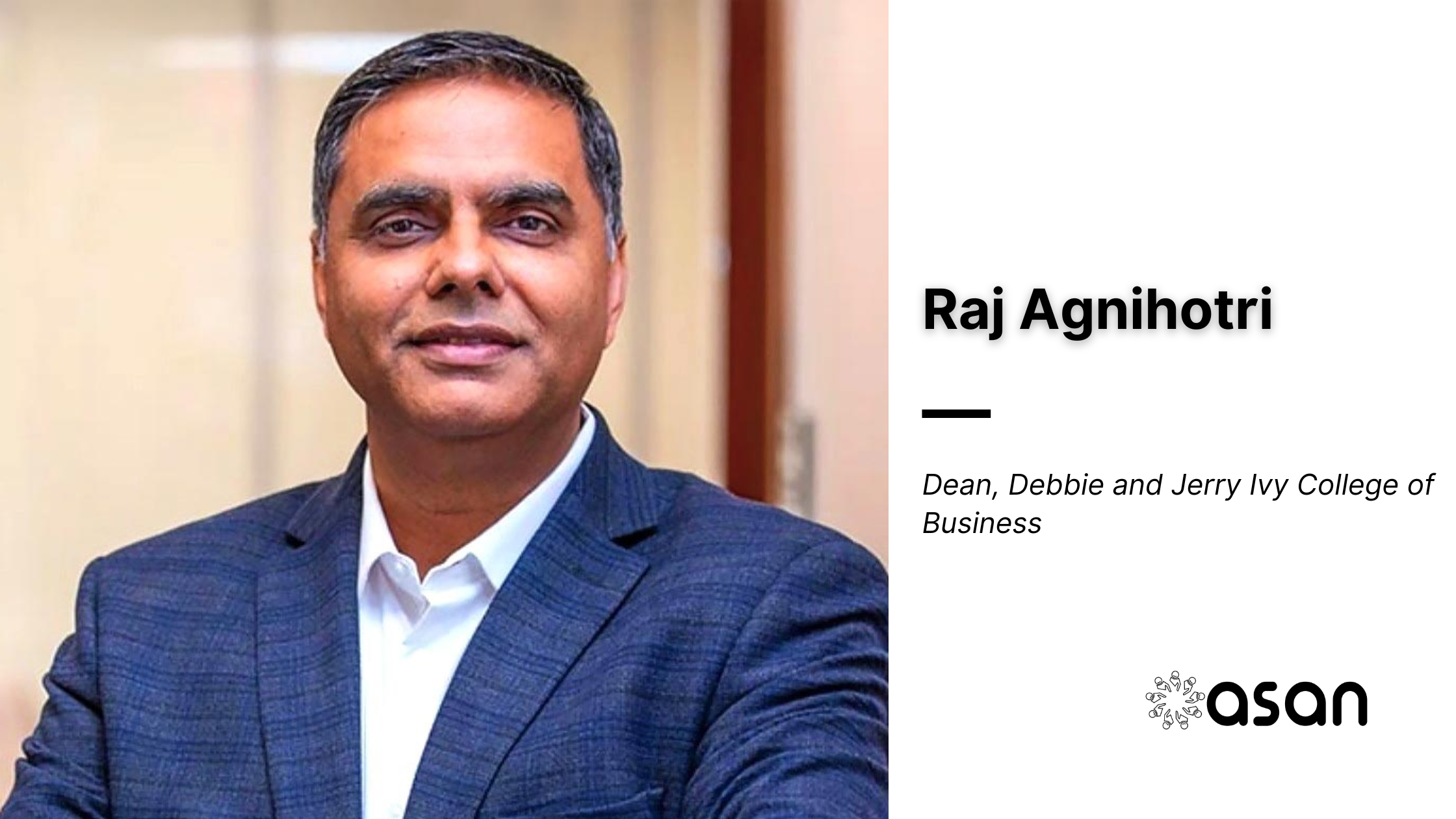 Raj Agnihotri Named Dean of Ivy College of Business at Iowa State