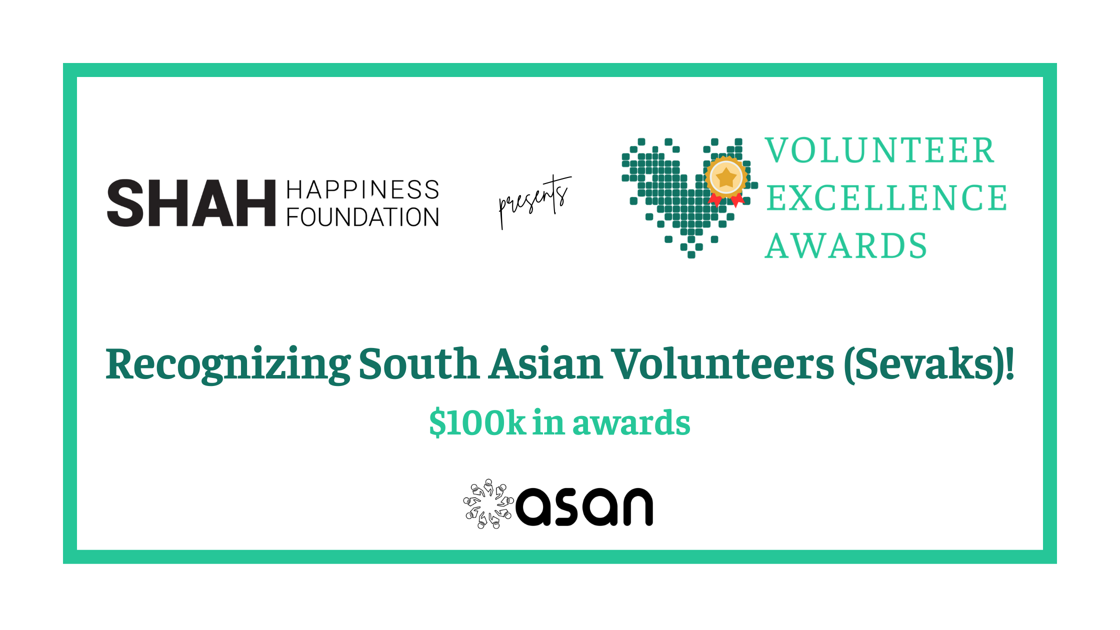 Volunteer Excellence Awards: $100K to Celebrate South Asian Volunteers in the U.S.