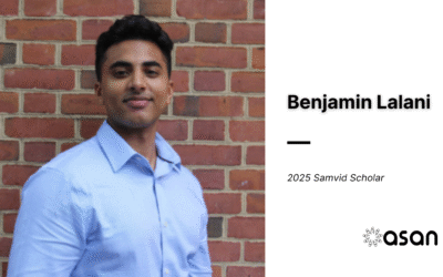 Benjamin Lalani Becomes First Samvid Scholar from Johns Hopkins University