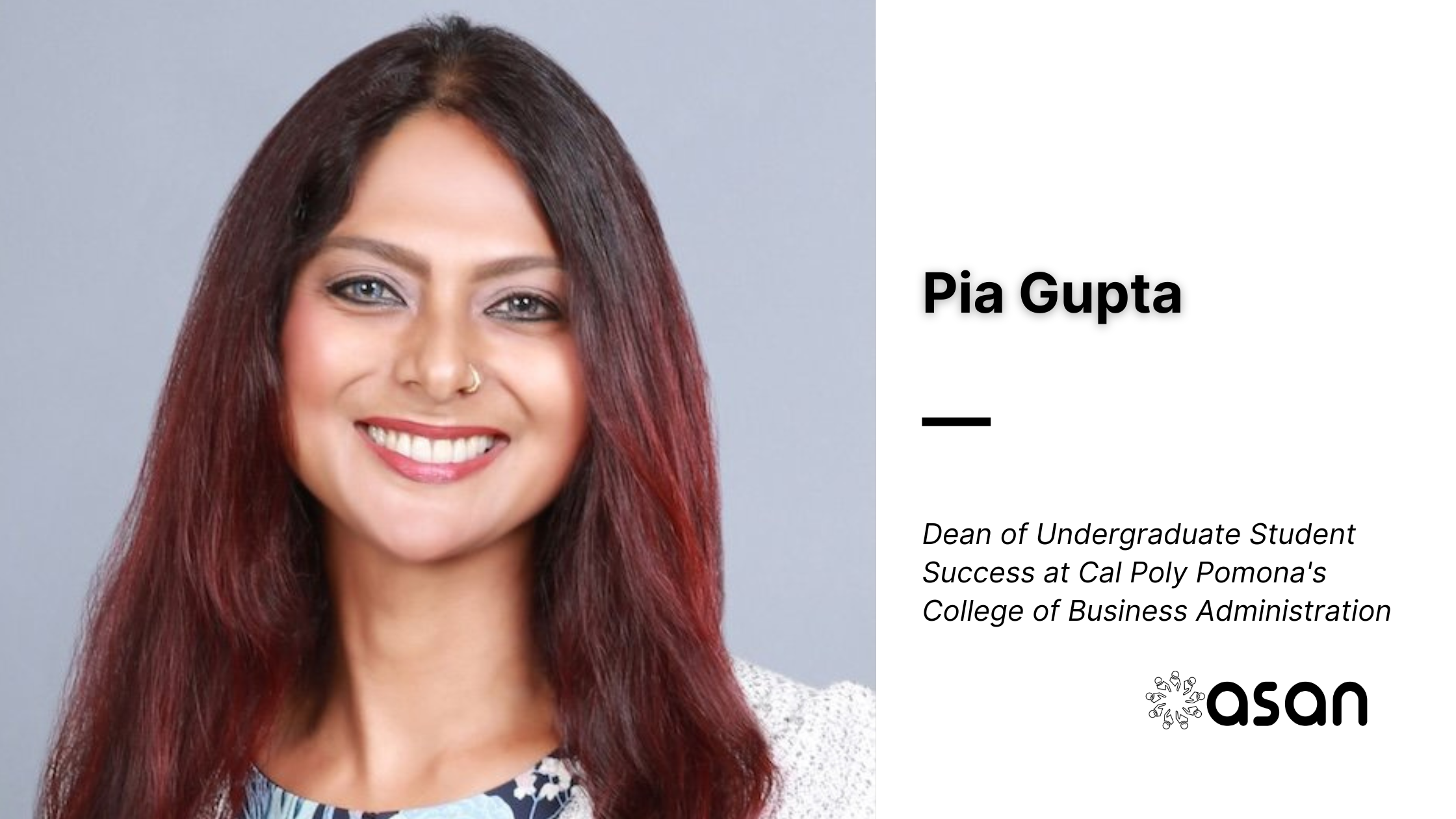 Pia Gupta Appointed Associate Dean at Cal Poly Pomona