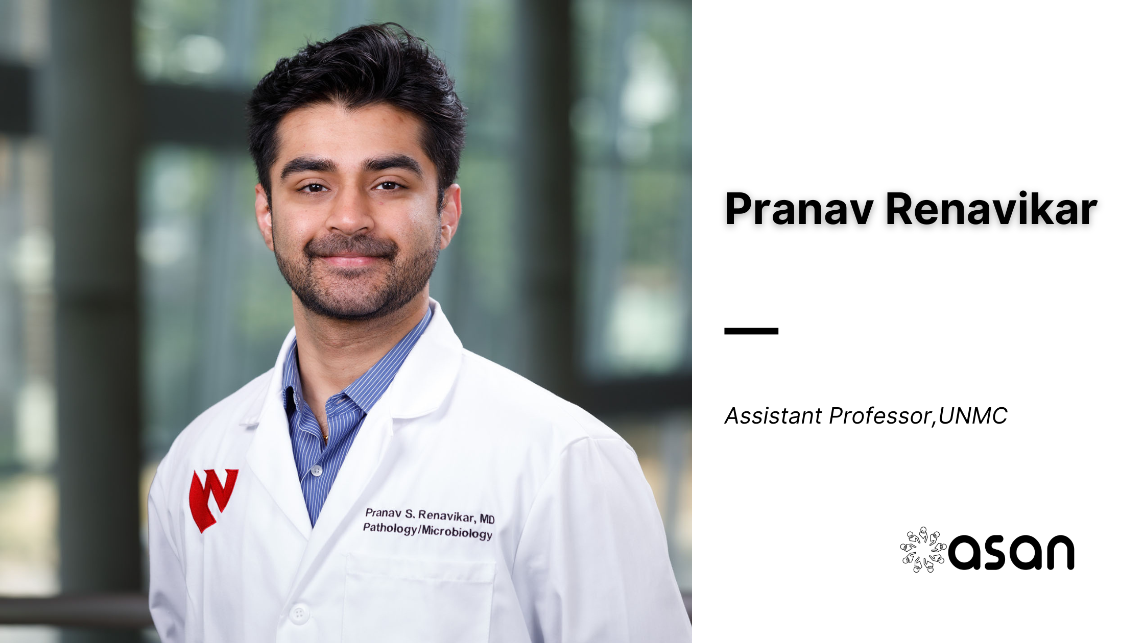 UNMC appoints Pranav Renavikar, MBBS, as assistant professor in pathology, microbiology and immunology