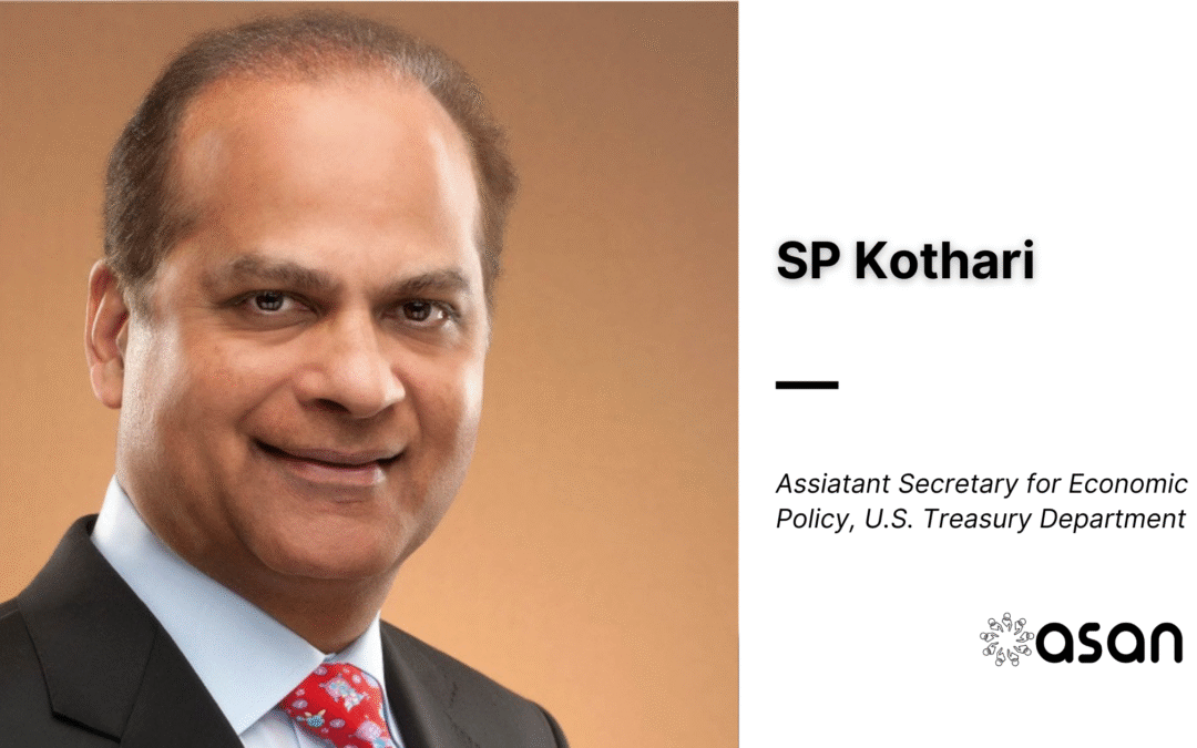 Indian-American SP Kothari joins U.S. Treasury as Assistant Secretary for Economic Policy
