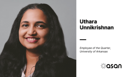Uthara Unnikrishnan earns University of Arkansas Global Campus employee of the quarter honor