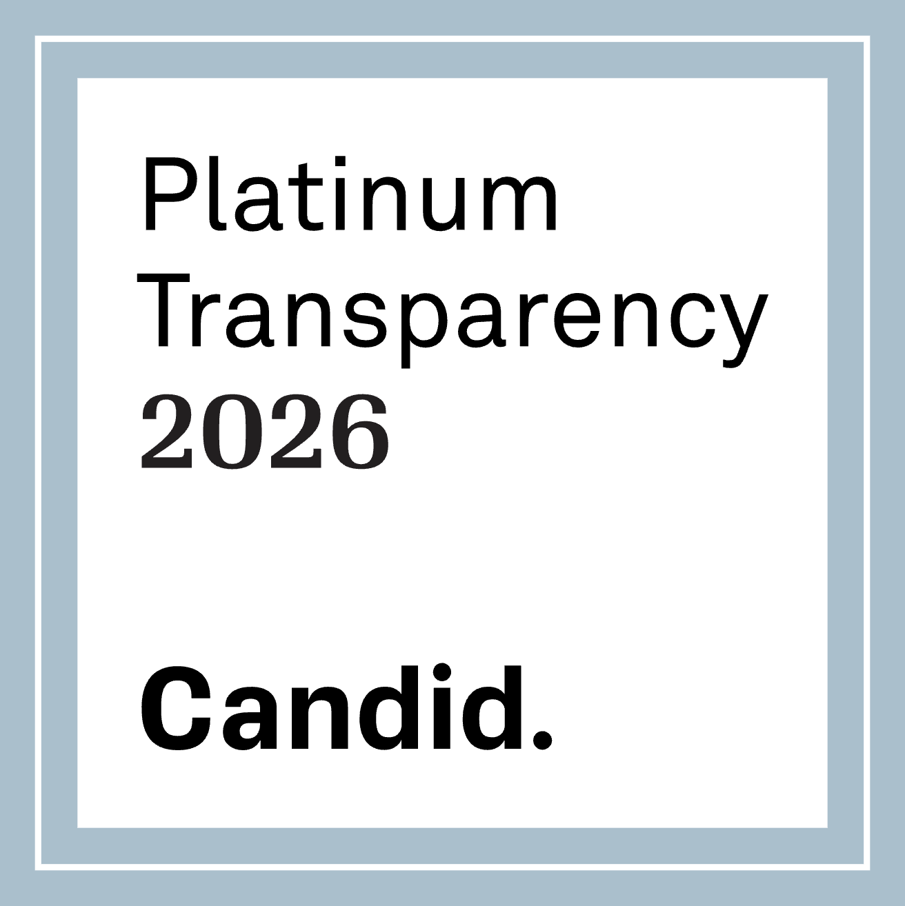 2026 Candid Platinum Seal
