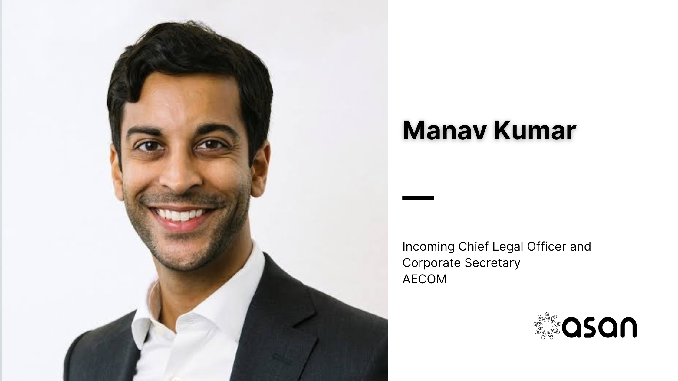 AECOM appoints Manav Kumar chief legal officer