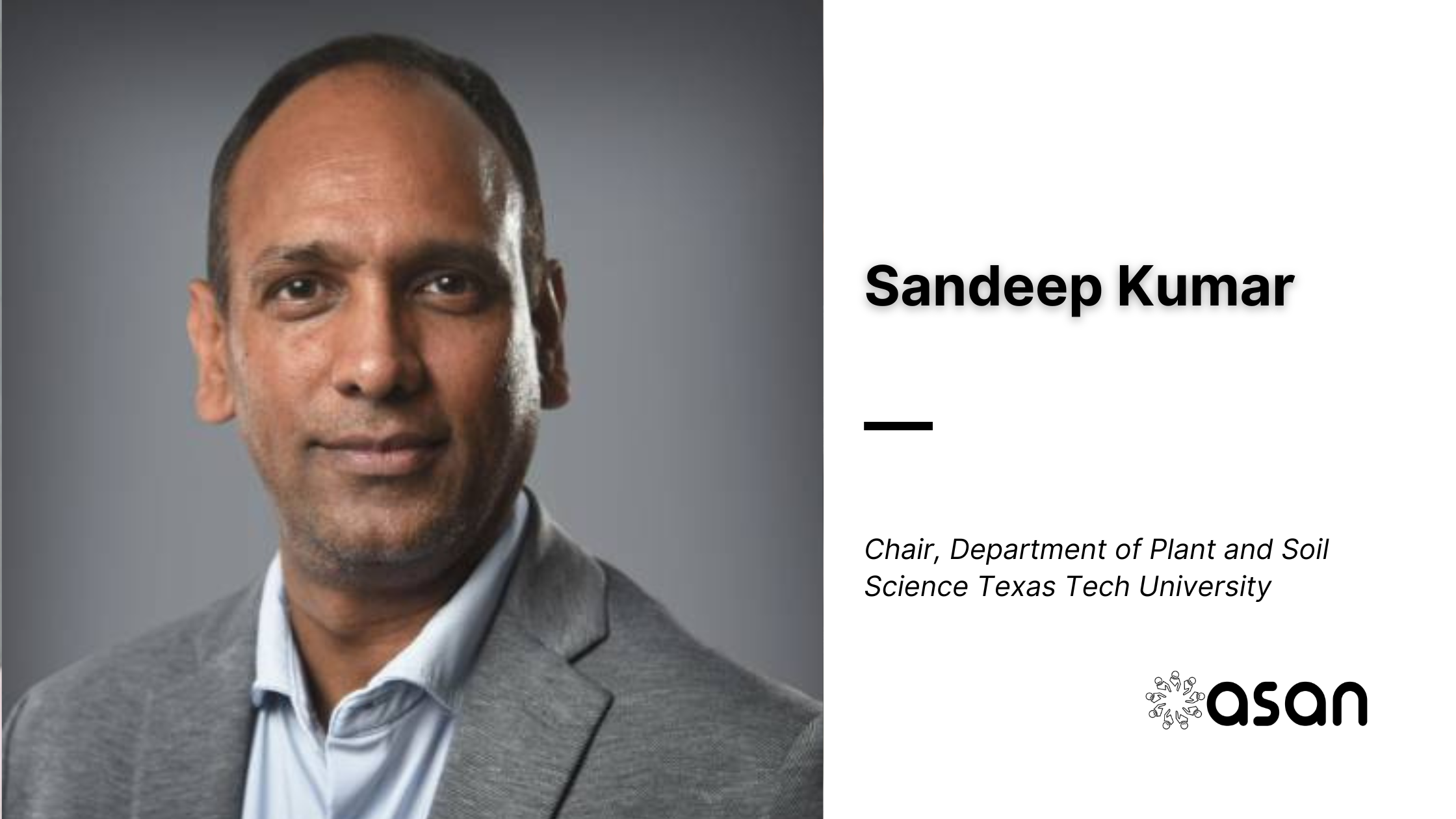 Texas Tech names Sandeep Kumar chair of Plant and Soil Science